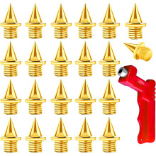 Juego de clavos de riel de 1/4 de pulgada, incluye clavos de riel de acero inoxidable y llave de clavos. Reemplazo de clavos piramidales para