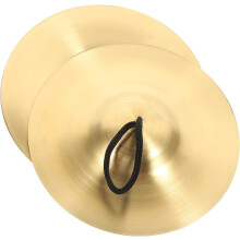 1 par de platillos de mano, platillos de marcha pequeños de cobre de 15 cm, platillos de dedo de metal con percusión para adultos, niños y fiestas