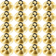 20 piezas de platillos de dedo para danza del vientre, instrumento musical para fiestas (dorado)