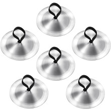 Juego de 6 platillos de dedo para danza del vientre, instrumento musical para bailarinas (hierro, plata)