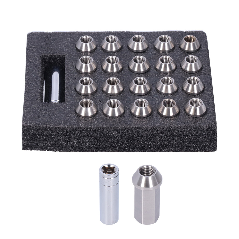 20Pcs Wheel Lug Nuts M12x1.5 Thread 1.8In Height 9121376560347