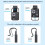 200X Pocket Microscope with CPL & LED Light, Portable Black 5