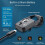 200X Pocket Microscope with CPL & LED Light, Portable Black 12