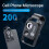 200X Pocket Microscope with CPL & LED Light, Portable Black 8