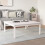 VidaXL Coffee Table White 100x100x40 cm Solid Wood Pine 4