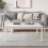 VidaXL Coffee Table White 100x100x40 cm Solid Wood Pine 1