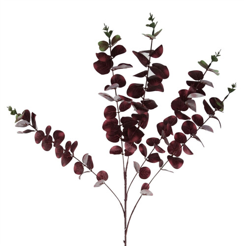 Leaf 100cm Artificial Eucalyptus Foliage Burgundy