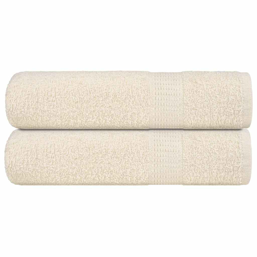 vidaXL Bath Towels 2 pcs Cream 100x150 cm 360 gsm 100% Cotton-image-OPC-PJKP2J7-NEW