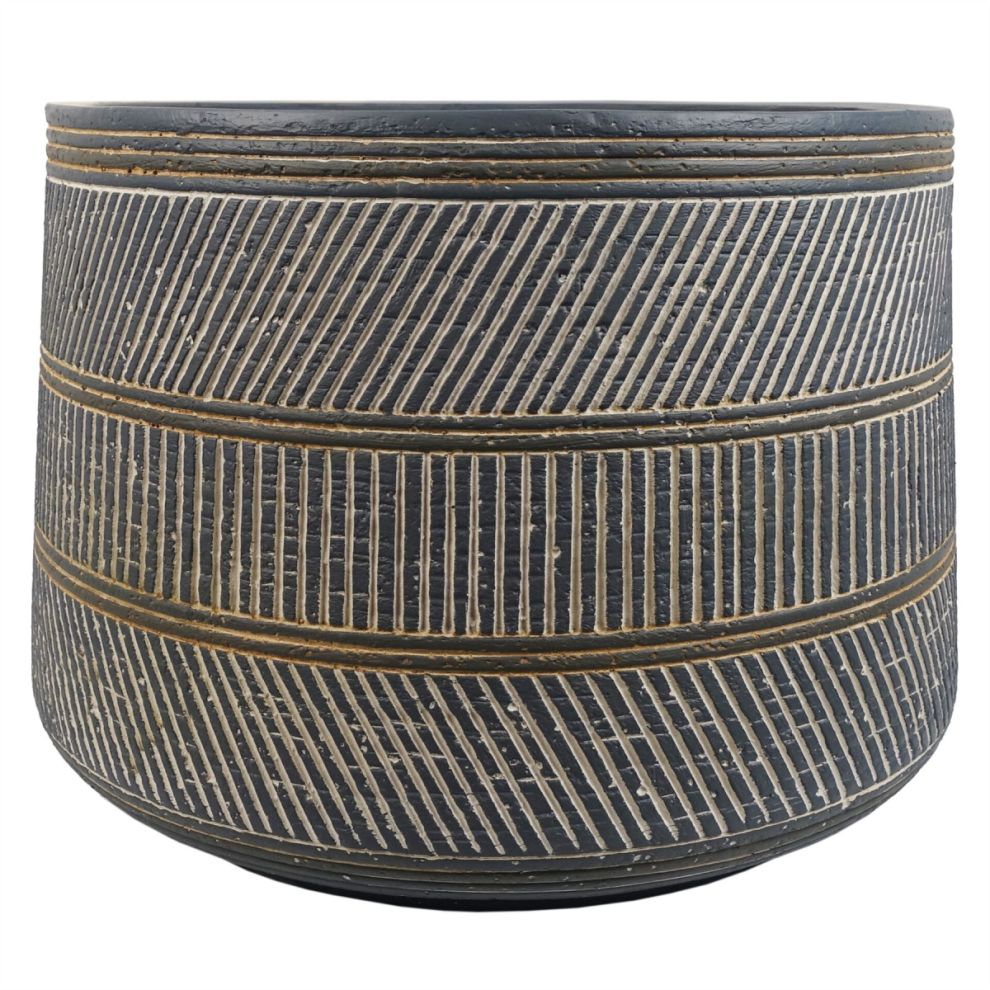 29cm X 43cm Large Maral Planter with Etching Composite Plant Pot - Image 4