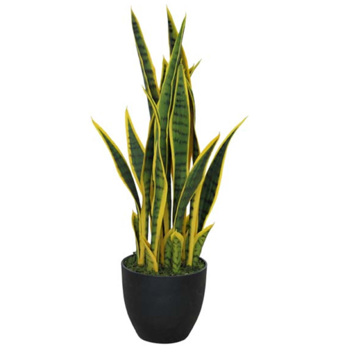 Leaf 70cm Artificial Sansevieria with pot