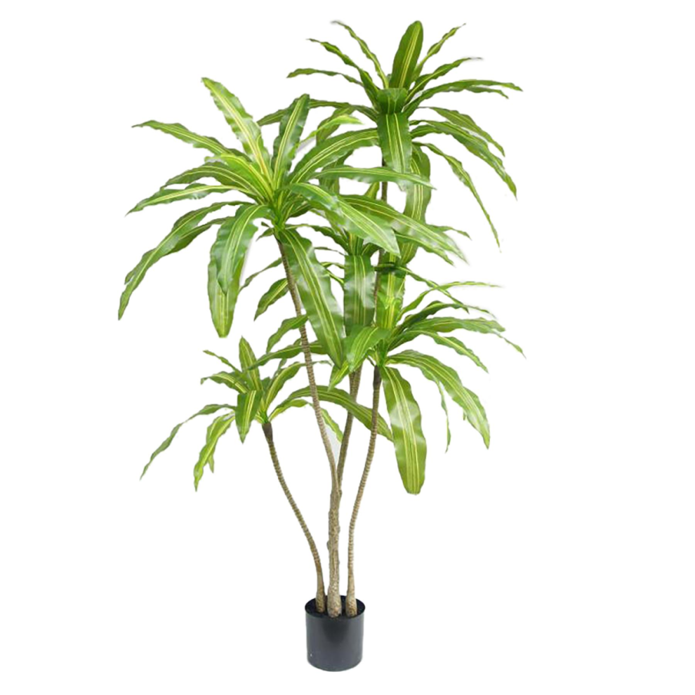 Leaf 180Cm Striped Dracaena Realistic Artificial Tree