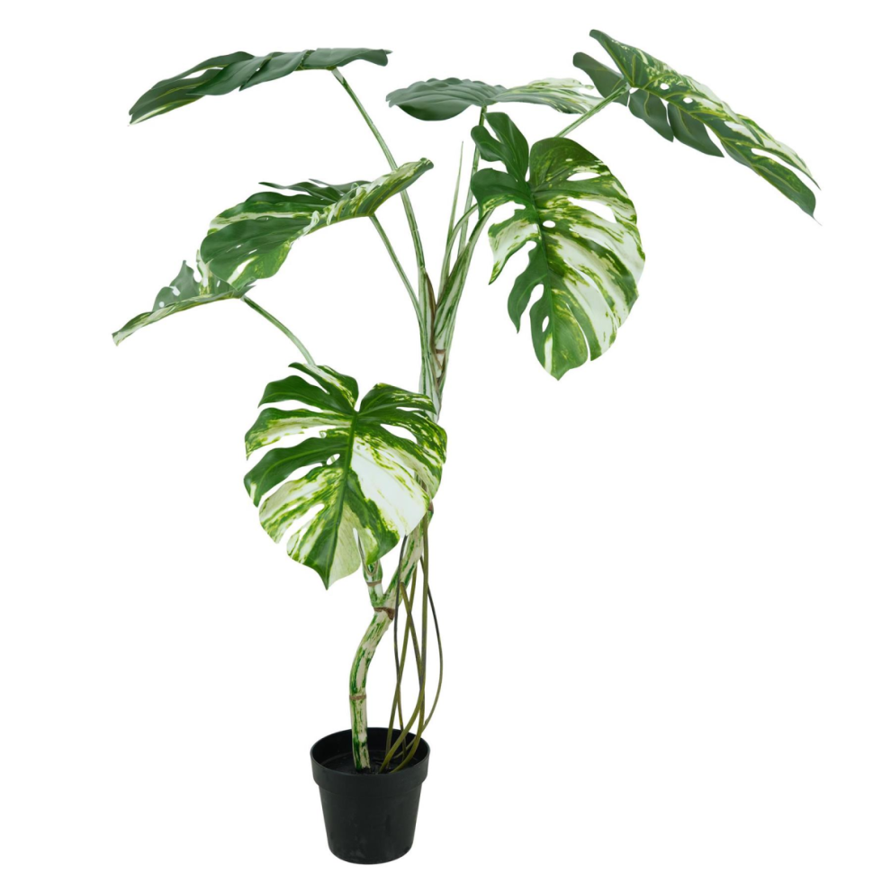 Leaf 120Cm Variegated Monstera Realistic Artificial Tree