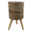 Leaf 55cm x 29cm Jungle Planter with Legs Embossed Lion Elephant Large 1