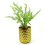 Leaf 20cm Gold Fluted Metal Planter by Leaf 2