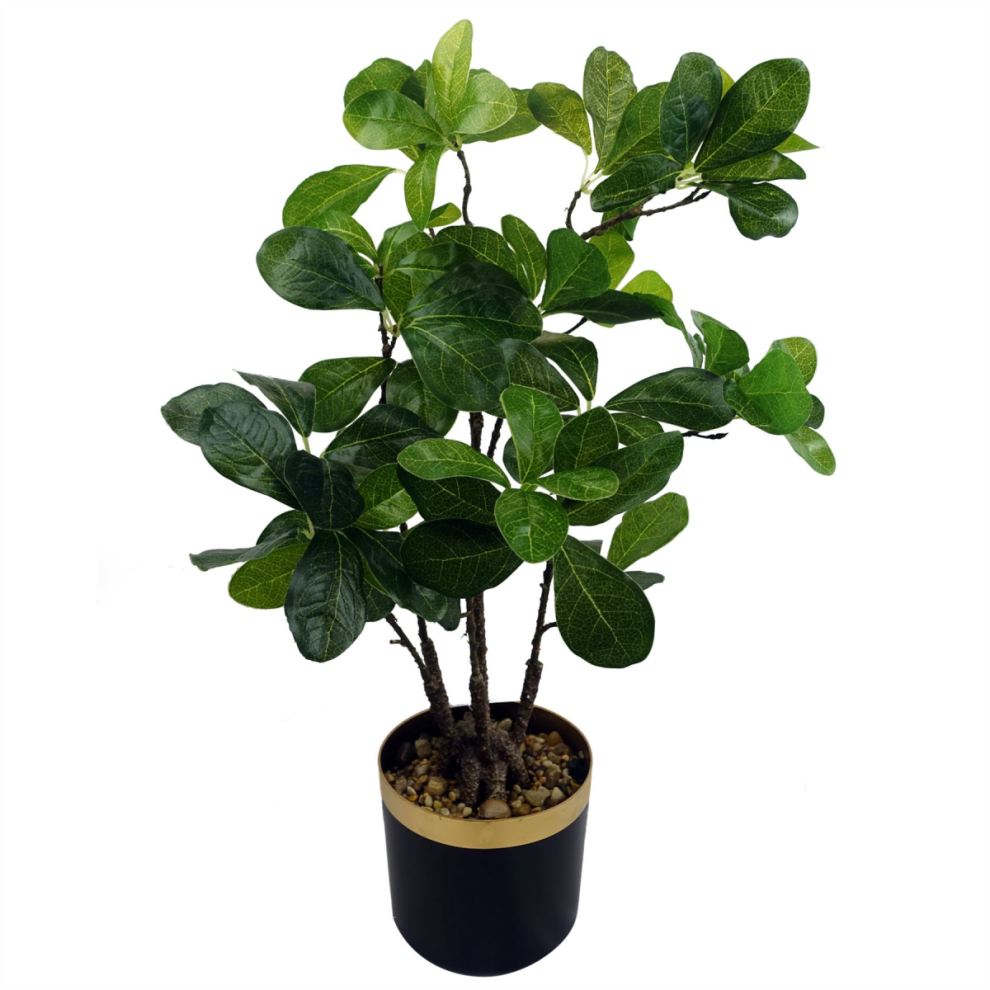 Leaf 60Cm Artificial Tropical Bonsai Ficus Tree