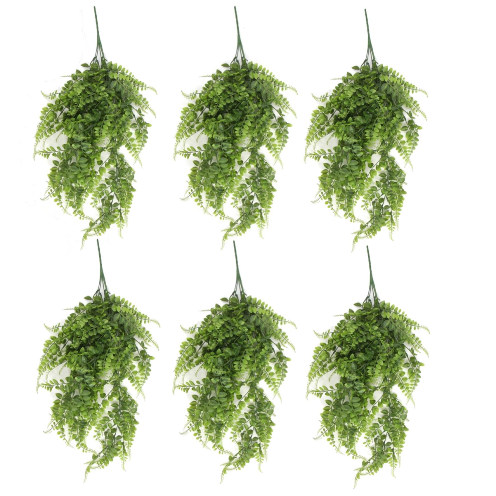Leaf Green Pothos Hanging Artificial Plant 85cm 6 Pack - Image 3