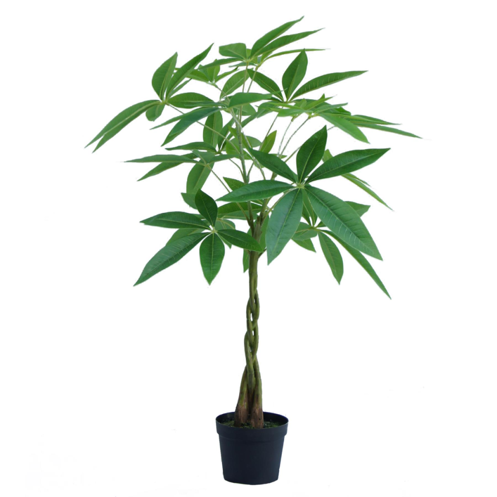 Leaf 70Cm Artificial Money Tree Pachira Realistic Faux Plant