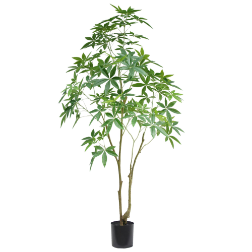 Leaf 210cm Artificial Money Tree Pachira Realistic Faux Tree