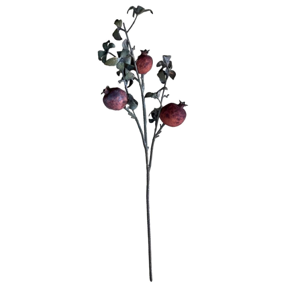 Leaf Pack Of 6 X 75Cm Artificial Pomegranate Stem Artificial