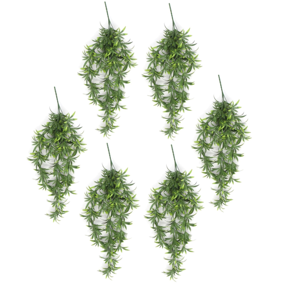 Leaf - Artificial Fronded Thyme Hanging Plant - 70cm - Pack of 6 - Image 5