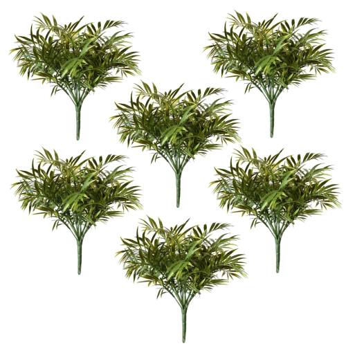 Leaf Pack of 6 x 40cm Fire Retardant Artificial Palm Tree Stem
