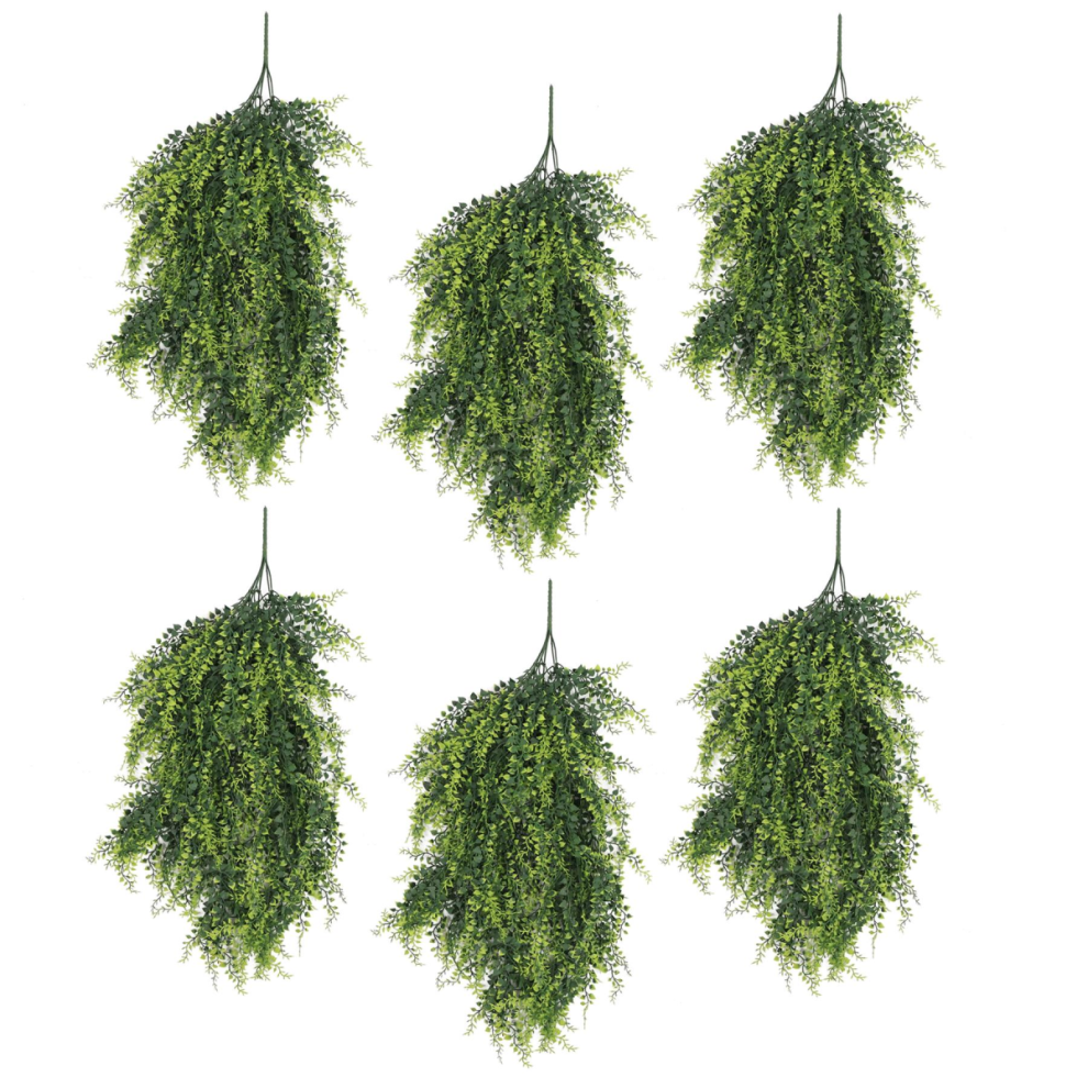 Leaf Pack Of 6 X Hanging Uv And Fire Resistant Artificial Foliage Plant 85Cm - Image 4