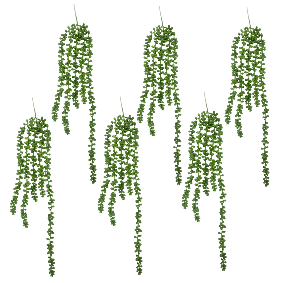 Leaf Pack Of 6 X 70Cm Artificial String Of Hanging Pearls