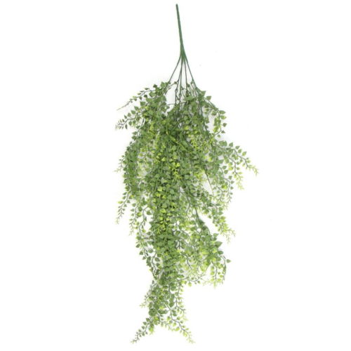 Leaf Hanging UV and Fire Resistant Artificial Trailing Button Fern Plant 82cm