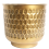 Leaf 20cm Gold Honeycomb Metal Planter by Leaf 1