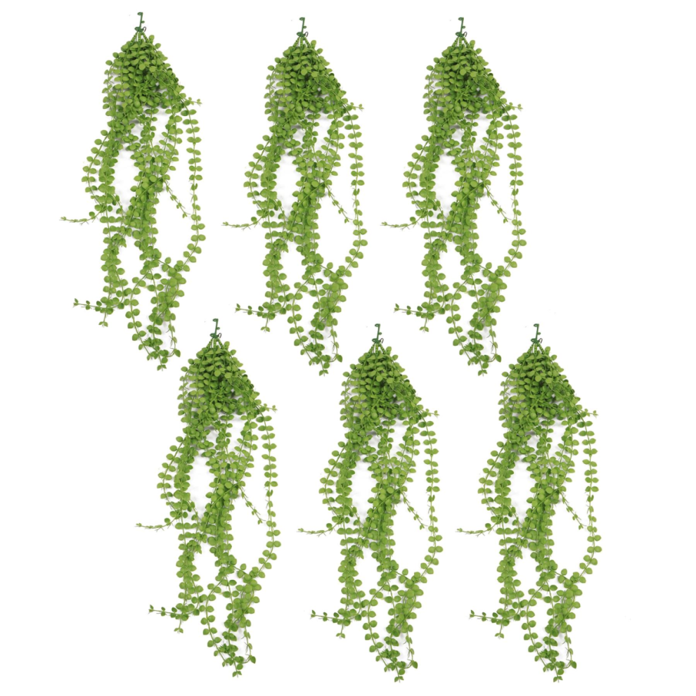 Leaf Pack Of 6 X Hanging Uv And Fire Resistant Artificial Plant Pearl String 92Cm - Image 5
