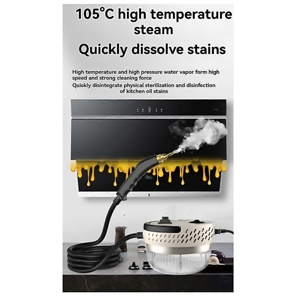 For Portable Steam Cleaner Handheld Steam Cleaner Eu Plug Crafted With Attention To Detail-image-OPC-PJKP6GT-NEW