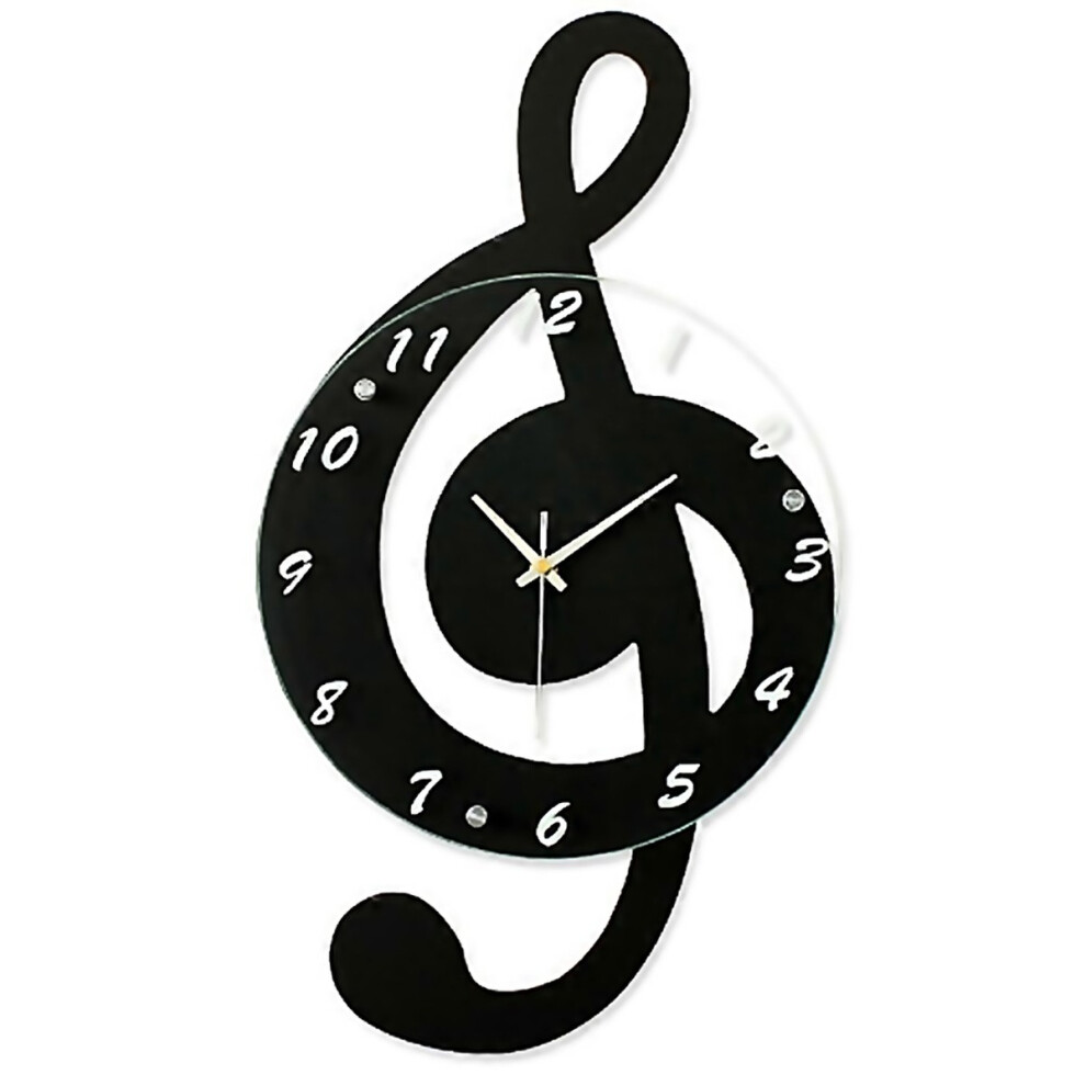 For Living Room Musical Note Clock Home Decoration Wall Clock-image-OPC-PJKP6NX-NEW