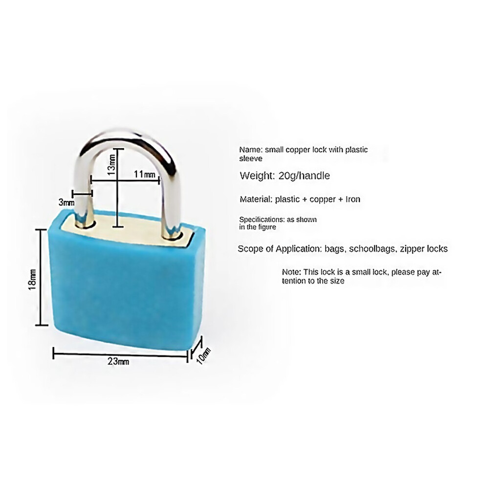 For 6pcs Suitcase Locks With Keysmini Keyed Padlock For School Classroom-image-OPC-PJKP6GH-NEW