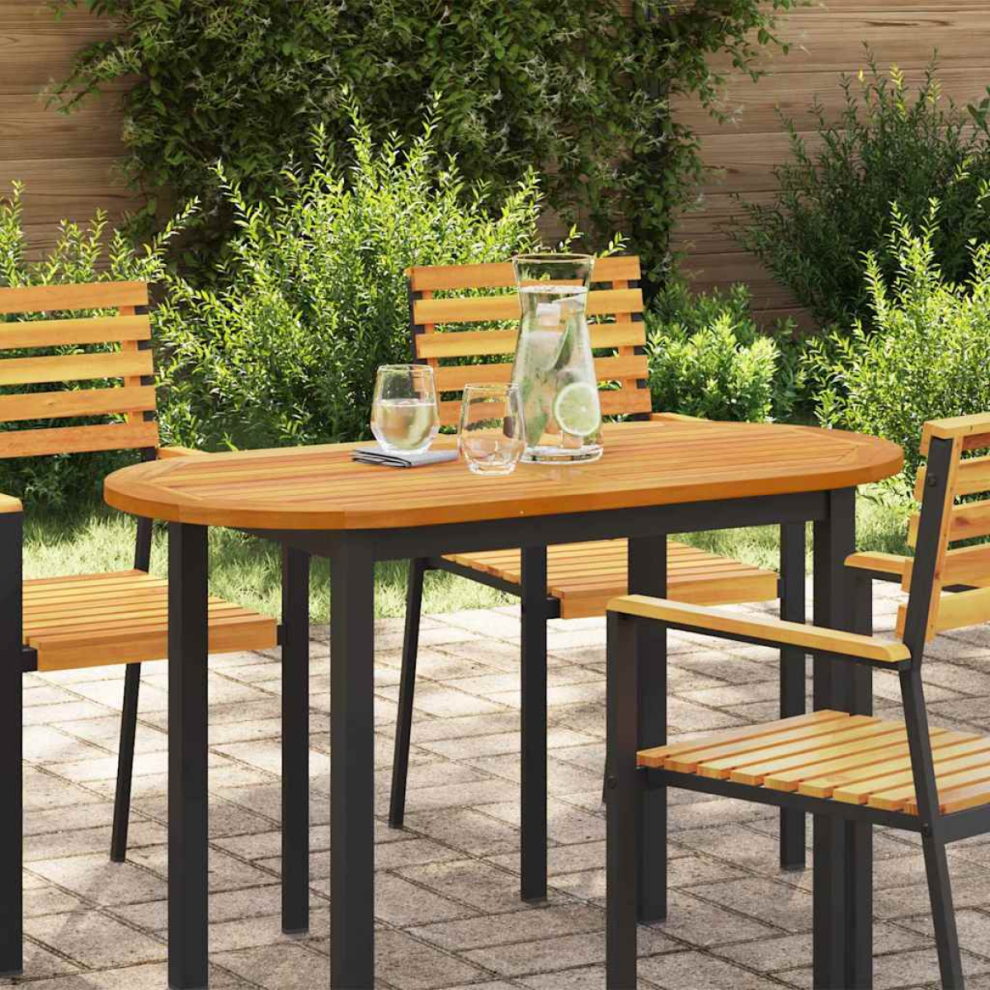 vidaXL Table Top Brown 110 x 55 x 2 cm Solid acacia wood