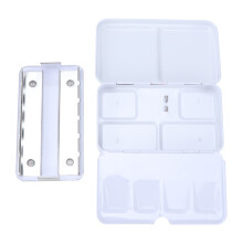 Portable Multicolored Paint Box: Durable Folding Iron Watercolor Case