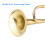 Brass C Bugle Call Gold-Plated Trumpet Cavalry 9