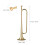 Brass C Bugle Call Gold-Plated Trumpet Cavalry 11