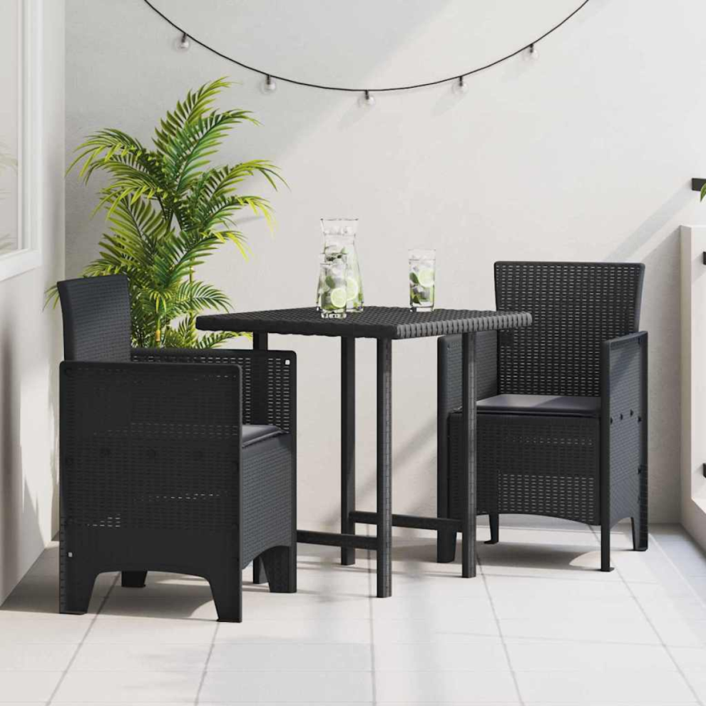 Vidaxl Garden Chair Pcs 53 X 49 X 85 Cm Pp Anthracite Size 2