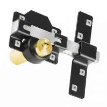 (70mm Lock Cylinder) Premium Long Throw Securitys Gate Lock Versatile Easy Installation for Backyard Fence Protection