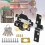 (70mm Lock Cylinder) Premium Long Throw Securitys Gate Lock Versatile Easy Installation for Backyard Fence Protection 2