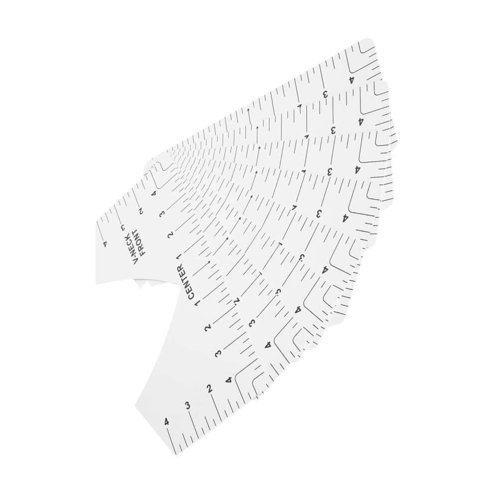 White Sublimation & Htv T-Shirt Alignment Ruler For Seamless Design