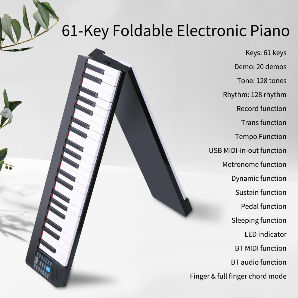 61-Key Foldable Electronic Piano Multifunctional