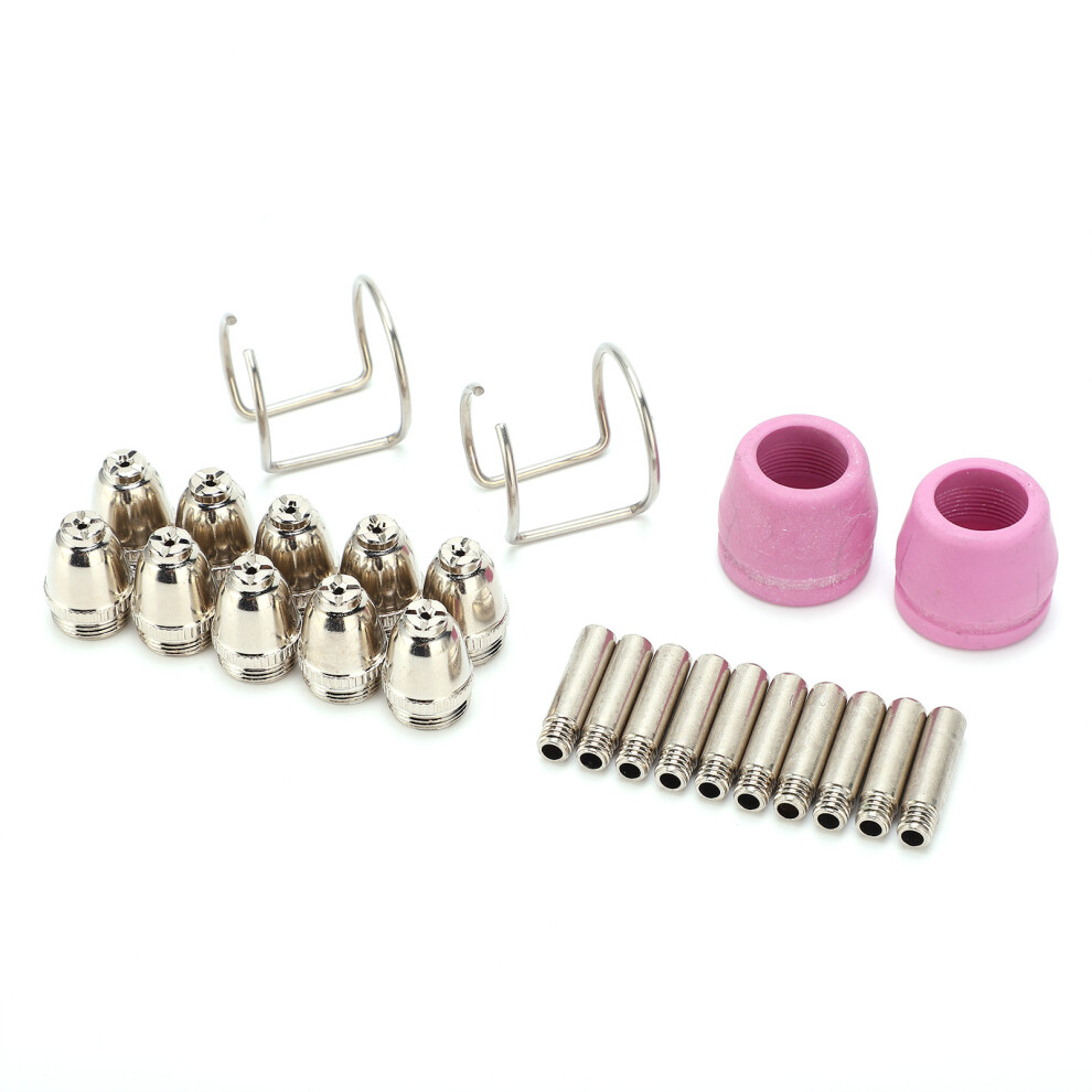 Plasma Cutting Torch Consumables Kit Sgâ55 Agâ60 55Pcs, Chrome Copper Nozzles & Tips 9351340576030