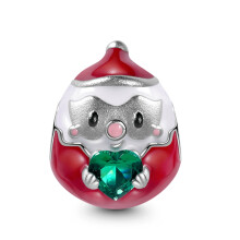 (SS0982) 2025 Christmas Tree Reindeer Gingerbread Man Charm Beads Fit Original 925 Sterling Silver Pendant Bracelet DIY Jewelry Christmas Gift