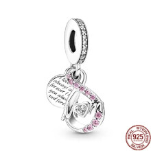 (SS21) 2025 Grand display of cute pink - series beads, teddy bears, butterflies, "Mom" words, etc., full of girlish charm