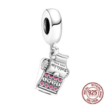 (SS645) 2025 Grand display of cute pink - series beads, teddy bears, butterflies, "Mom" words, etc., full of girlish charm