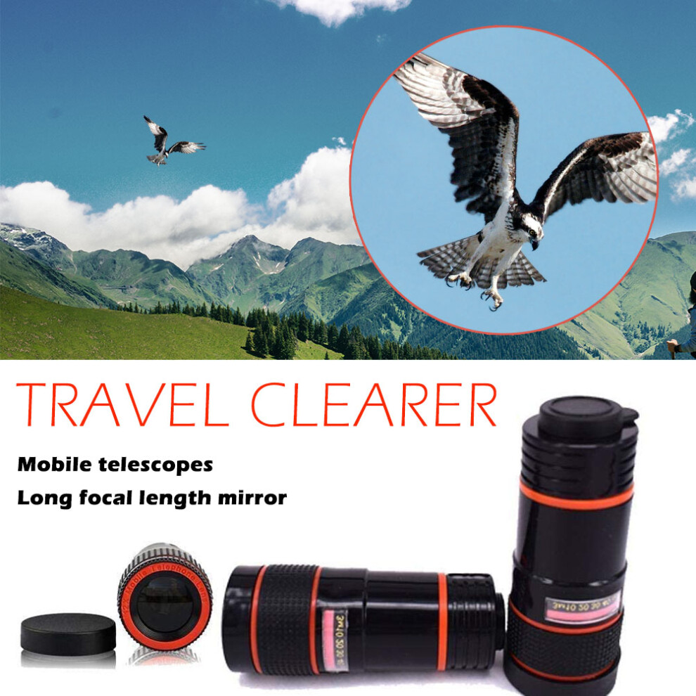 Monocular Telescope 8X Zoom Lens For Travel & Nature Photography 9341340577809