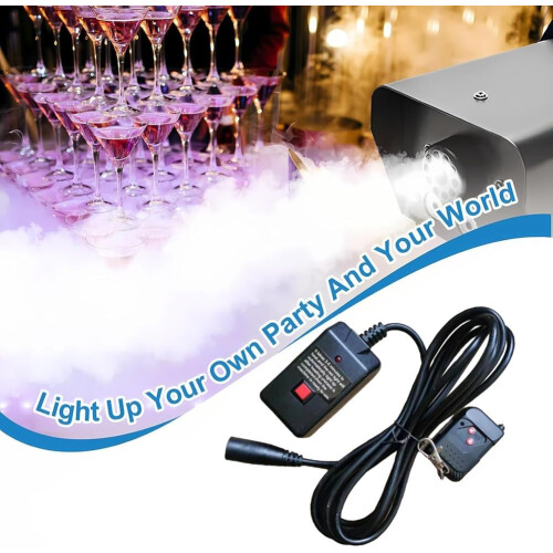 Smoke Machine with Wired Remote Control, Compatible with 400W, 900W, 1500W Models for Stage Effects 2
