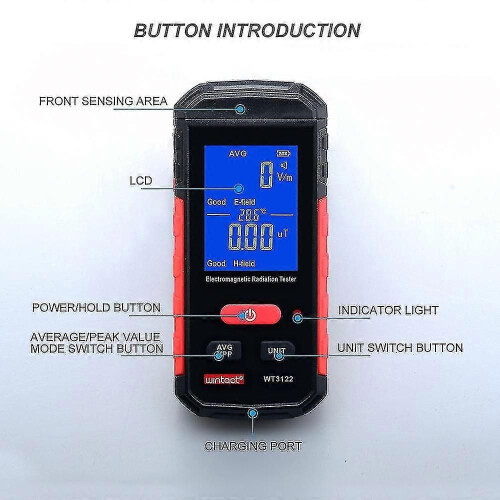 (18)Electromagnetic Field Detector Electromagnetic Wave Radiation Meter Mobile Phone Radiation Tester 1