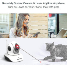 (129) Husdjurskamera, Salemhms kattkamera med laser trådlös kattkamera 1080p babyvaktkamera med 2